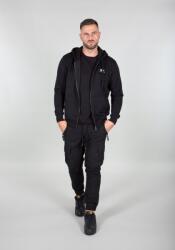 Alpha Industries Férfi fekete kapucnis pulóver Alpha Industries Basic Zip kapucnis fekete (118342-3)