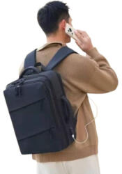 Plazabox Wizzair hátizsák üzleti 40 x 30 x 20 cm laptoptartós vízlepergetős fekete (rh-1177-black)