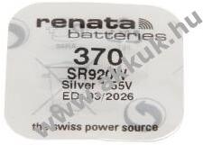 Renata 370 gomb, gombelem ezüst-oxid