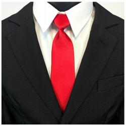  Piros, gumis, kész fiú nyakkendő (K4/13)