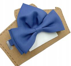 CGM Kék farmer hatású, matt csokornyakkendő és díszzsebkendő szett (M3/66/WYP)