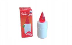 Cortina Led betét mécsesekhez Cortina 10, 5 cm Piros (WKŁAD LED NA BATERIE DO 90 DNI ŚWIECENIA)