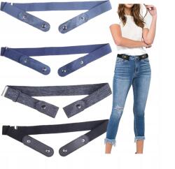  4 db-os öv szett nadrágcsat nélkül Rugalmas gumis fekete Unisex (5905965212527)