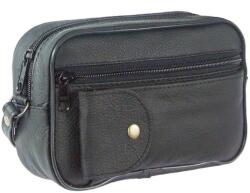 Judu Szemüvegtokos fekete bőr autóstáska (Szemüvegtokos bőr autóstáska)