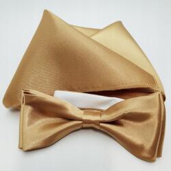 CGM Régi Arany-bézs Csokornyakkendő Fényes Csokornyakkendő (M/69/POŁYSK/POSZETKA)