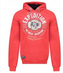 Geographical Norway Férfi polár sportos Geo Norway meleg pamut outdoor pulóver (WZ3020H/GN-Red)