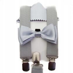CGM Gyerek Hamuszürke Legyező Nadrágtartó, Fényes, Párnahuzattal (KPL/SZ/18/M1)