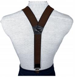 CGM Nadrágtartó Barna-fekete-barna Extra erős 4 cm széles (6/50/1)