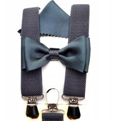 CGM Gyerek Szürke Acél Vállpánt És Csokornyakkendő (KPL/SZ3/3/MDZ/3/POŁYSK)