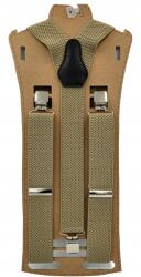 CGM Bézs homokszínű egyszínű férfi nadrágtartó (Szelki jednokolorowe gładkie)