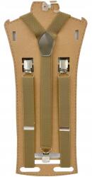 CGM Bézs színű, sötét, egyszínű, sima nadrágtartó (Szelka - struktura gumy ukośna)