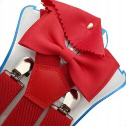 CGM Gyerek Piros Nadrágtartó Csokornyakkendő (KPL/SZ3/MDZ/13)