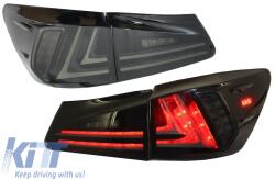 KITT Hátsó lámpák Full LED LEXUS IS XE20 (2006-2012) fénycső Facelift New XE30 sötétített (TLLXISXE20S)