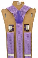 CGM Lila hanga színű egyszínű férfi nadrágtartó (Fioletowe wrzosowe)
