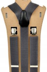 CGM Sötétszürke acél egyszínű férfi nadrágtartó