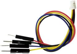  JST SH-1.0 csatlakozó kábel - 4 pin, 20 cm, apa - Dupont/Jumper dugó [QWIIC] (T89116)