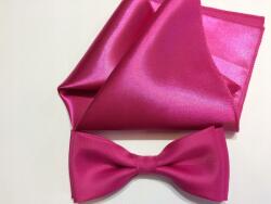 CGM Amarant Lila Csokornyakkendő Zsebkendővel Díszkendő Szett (M3_Mucha_Poszetka_Kwadrat_Do _Ułożenia)