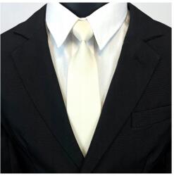  Ekrü krémszínű fiú nyakkendő gumis kész nyakkendő (K4/26)