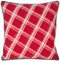 Eurofirany Grid karácsonyi párnahuzat Piros 45x45 cm