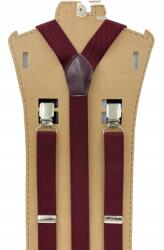 CGM Bordó egyszínű sima nadrágtartó (SZELKI 25/50)