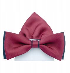 CGM Bordó-sötétkék Csokornyakkendő, Bordó Háromszög Mintával (1164)