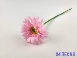  Gerbera szálas selyemvirág 42 cm - Rózsaszín