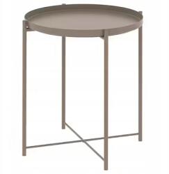 IKEA Szürke Fém Asztal Tálcával 45x53 cm Gladom Ikea (305.137.63)