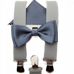 CGM Gyermek Hamvas Szürke Csillogó Nyakpánt Szett Zsebkendővel (KPL/SZ3/5/MDZ/3)