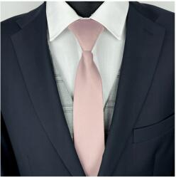 CGM Férfi gumis nyakkendő Púderrózsaszín Piszkos Rózsaszín sima matt szatén (K/GUM/70NEW)