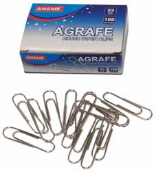  Agrafe ANAME, 33 mm, metal, colturi rotunjite, 100 bucati/cutie (NN017113) Agrafa