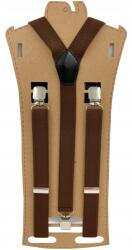 CGM Barna, egyszínű, sima nadrágtartó (Szelka - struktura gumy ukośna)