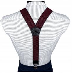 CGM Nadrágtartó Bordó-fekete Extra Erős Széles 4 cm (6/11/1)