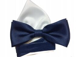 CGM Sötétkék Elegáns Csokornyakkendő Szett Díszítő Elemmel És Zsebkendővel (M/PLUS/64)