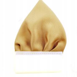  Vintage Arany Bézs, Matt Színű Szegéllyel Díszített Zsebkendő, Díszkendő (KOD 69)