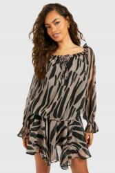 Boohoo Mini Chiffon Ruha Animal Print FR5 B18__XL