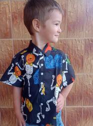  MD1KSZ25 Party ing gyerekeknek, Halloween mintás unisex 7 8 éves korig (MD1KSZ25)