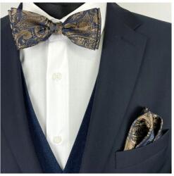 CGM Legyek és Jacquard Párnahuzat Sötétkék Arany Ing Öltöny (M5/52)