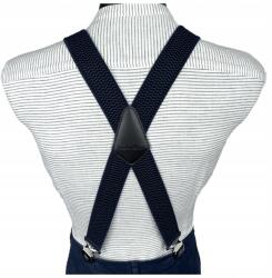 CGM Hosszú nadrágtartó dupla X Erős sötétkék 140 cm magas (SZ/6/X/140/GRANATOWA)