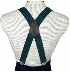 CGM Dupla nadrágtartó X Erős Palackzöld 4 cm (SZ/6/X/68)