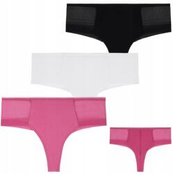 Moraj Női pamut bugyi, Brazil Hálós, érzéki, 3-CSOMAG, L (BDM550-017)