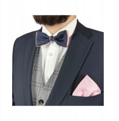 CGM Sötétkék-púderrózsaszín matt legyező párnahuzattal (M3/18/70/WYP)