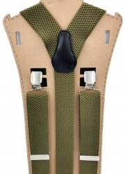 CGM Zöld khaki egyszínű sima férfi nadrágtartó (Zielone khaki)