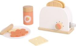 Tooky Toy Дървена играчка Tooky toy - Тостер с продукти за закуска (TL839) - baby