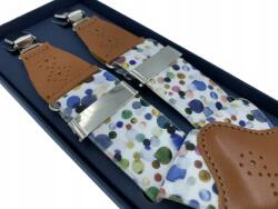 CGM Többszínű Férfi Csattartó Nadrágtartó 3, 5-ES Szélességben (AŻUROWA)