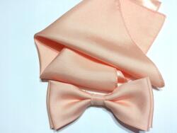 CGM Lazacszínű Világos Csokornyakkendő Zsebkendővel Díszítőszél (M/23/POSZETKA)