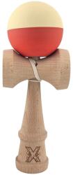 Flippy Kendama X Originala, Profesionala, Flippy, Rubber Grip, din Lemn, 18 cm, Galben deschis Rosu (teo-164287)