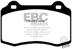 EBC set placute frana, frana disc EBC DP41788R (DP41788R)