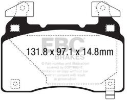 EBC set placute frana, frana disc EBC DP43028R (DP43028R)