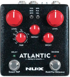 NUX NDR-5 Atlantic - Pedala Delay & Reverb, Smart Tap Tempo, Port USB