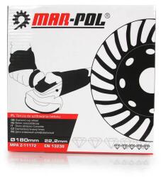 MAR-POL TURBO gyémánt csiszolótárcsa csiszolókorong beton/kő/kerámia 180x5x22, 2mm M08786 (M08786)